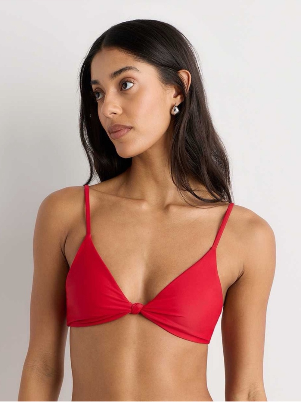 Quince Italian Knotted Triangle Bikini Top